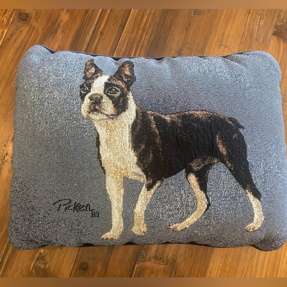 Boston Terrier throw pillow